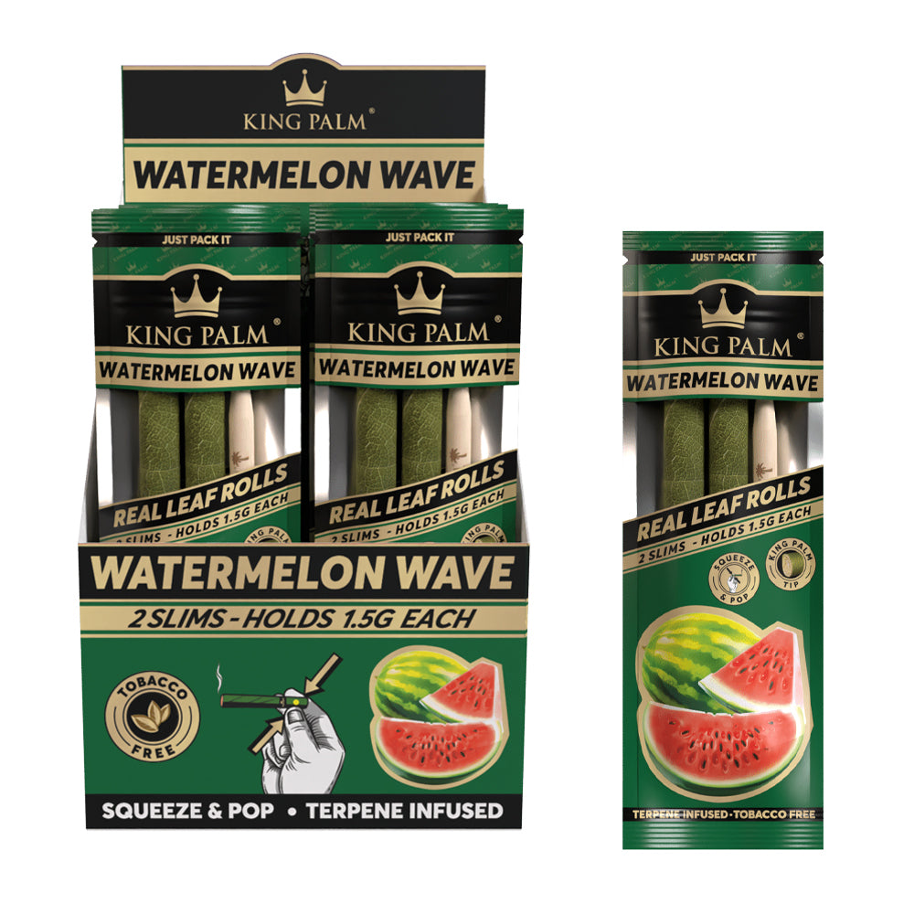KING PALM SLIM 1.5G ROLLS - WATERMELON WAVE