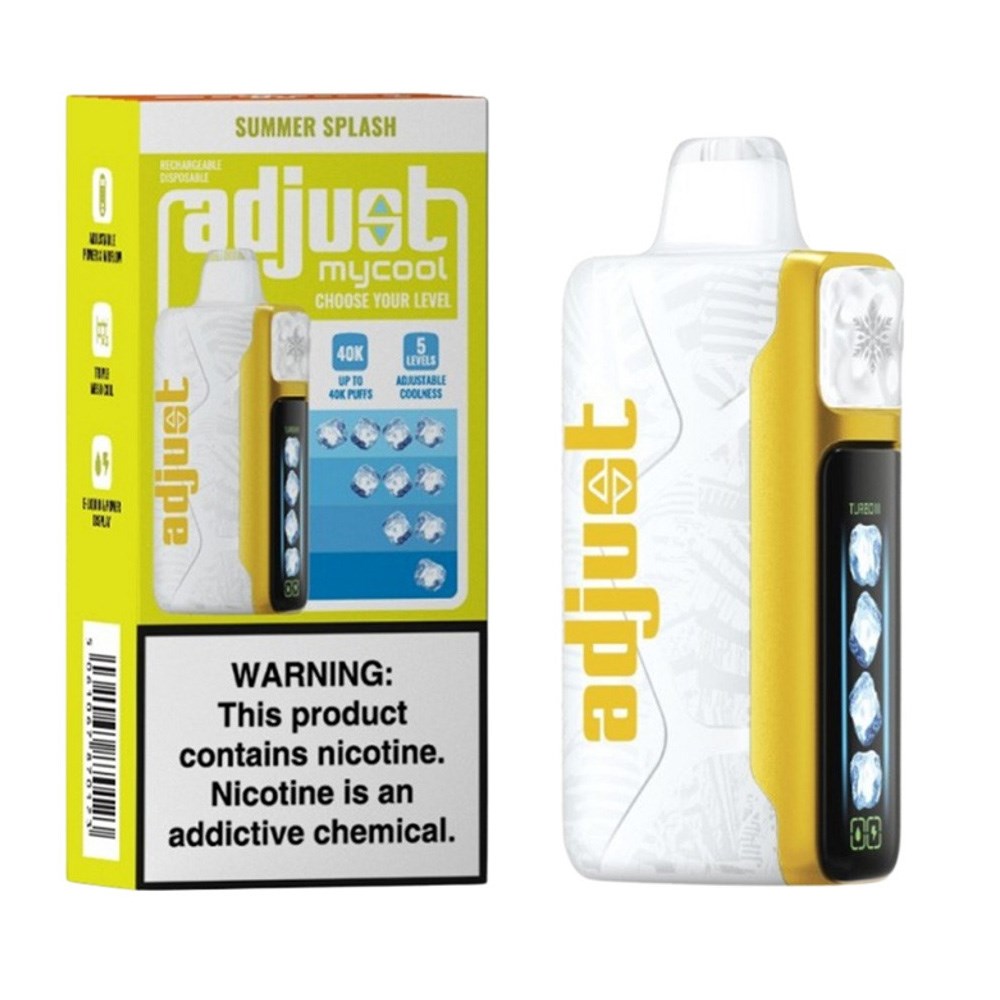 ADJUST MY COOL 5%NIC 40K PUFFS DISPOSABLE - SUMMER SPLASH