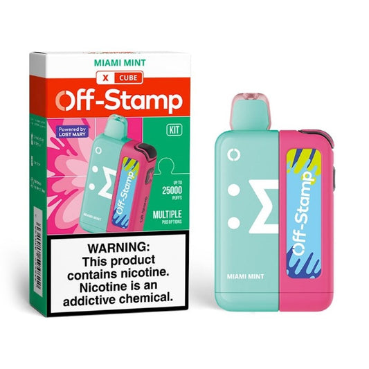 OFF- STAMP X CUBE 25K DISPOSABLE KIT - MIAMI MINT
