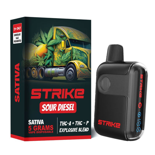 STRIKE THCA/THCP 5G VAPE DISPOSABLE SATIVA - SOUR DIESEL
