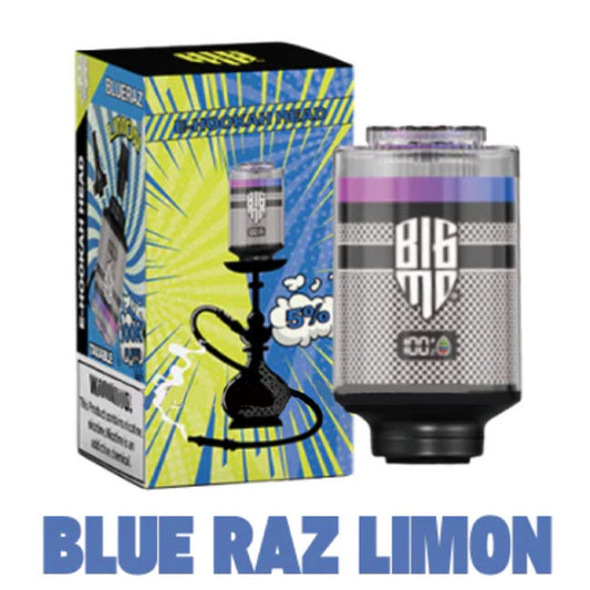 E- HOOKAH 100K PUFFS HEAD - BLUERAZ LIMON