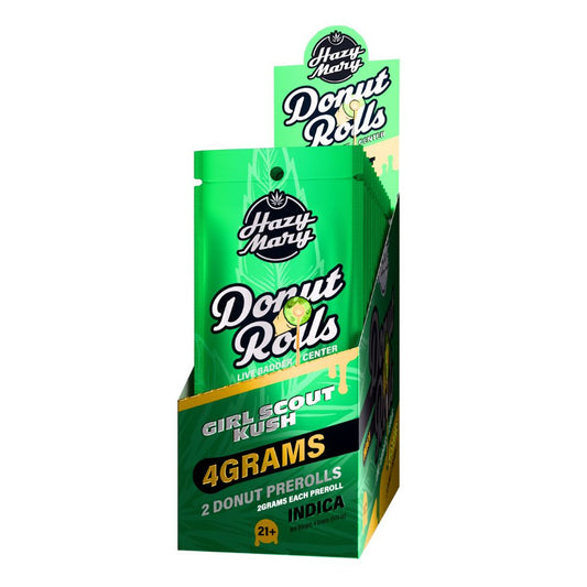 HAZY MARY 4G 2CT DONUT ROLLS INDICA - GIRL SCOUT KUSH