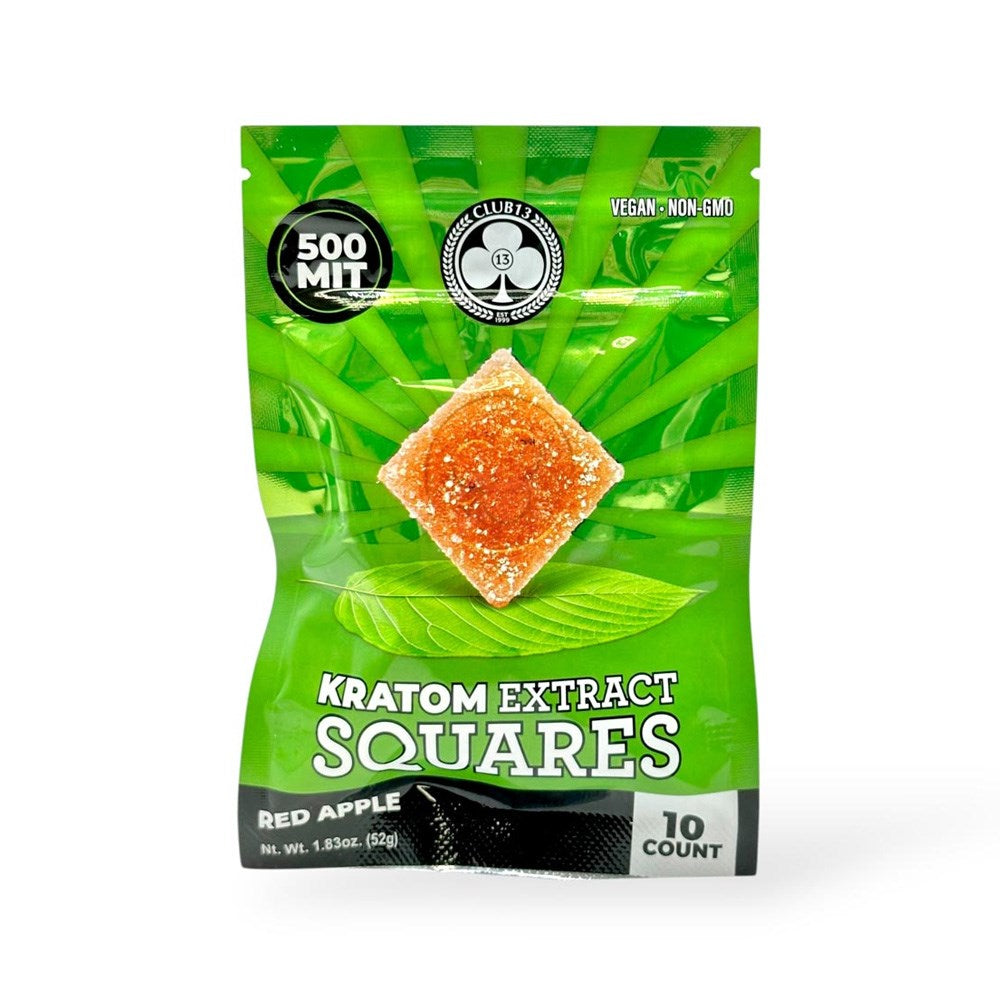 CLUB 13 500MIT KRATOM SQUARES - RED APPLE