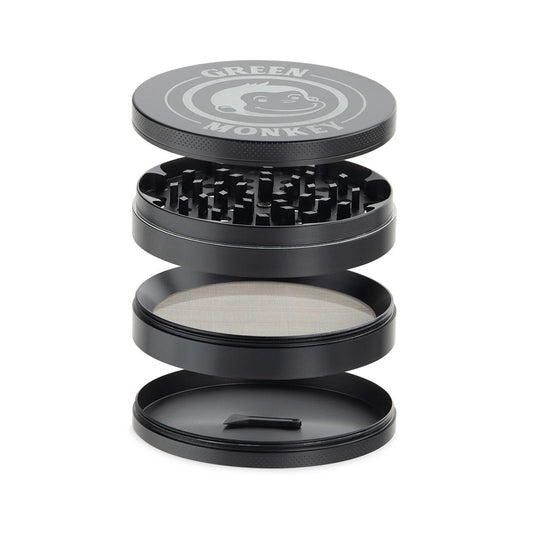 GREEN MONKEY CAPUCHIN 100MM GRINDER - BLACK