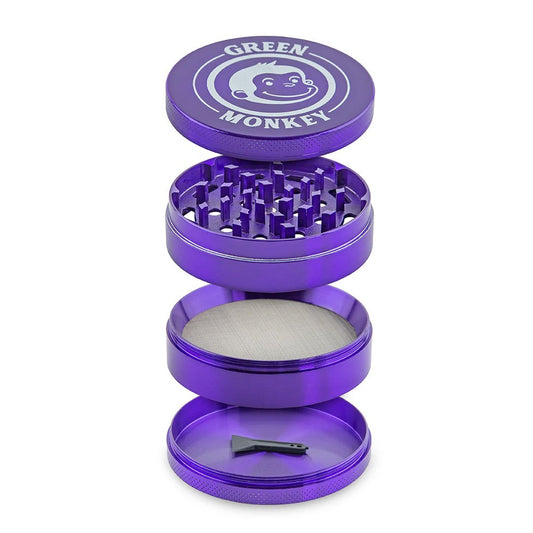GREEN MONKEY CAPUCHIN 75MM GRINDER - PURPLE