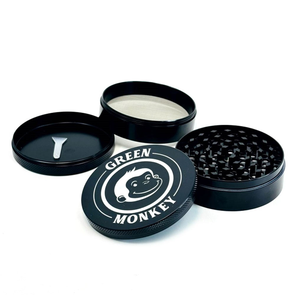 GREEN MONKEY CAPUCHIN 75MM GRINDER - BLACK