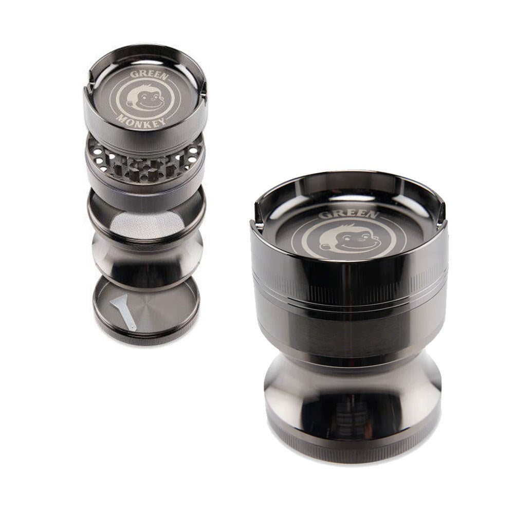 GREEN MONKEY CHACMA 63MM GRINDER - GUNMETAL