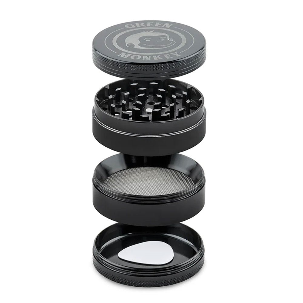 GREEN MONKEY CAPUCHIN 63MM GRINDER - BLACK