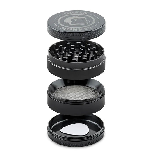 GREEN MONKEY CAPUCHIN 63MM GRINDER - BLACK