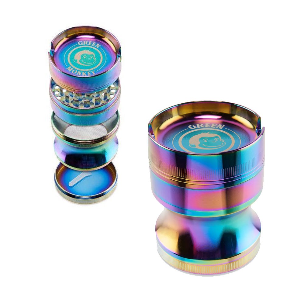 GREEN MONKEY CHACMA 63MM GRINDER - RAINBOW