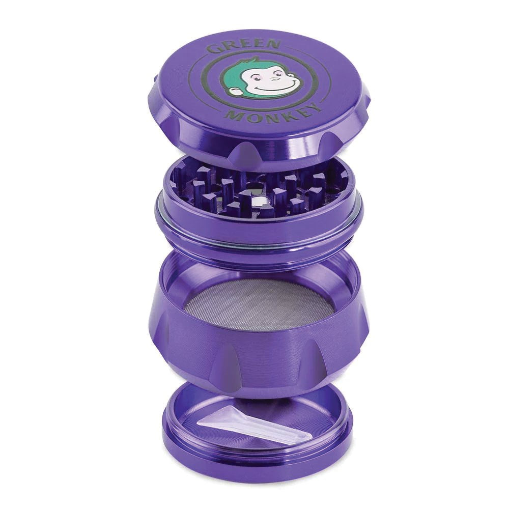 GREEN MONKEY BABOON CROWN 50MM GRINDER - PURPLE