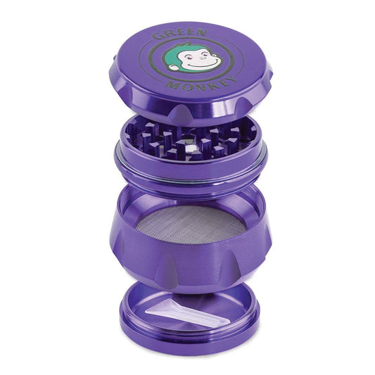 GREEN MONKEY BABOON CROWN 50MM GRINDER - PURPLE