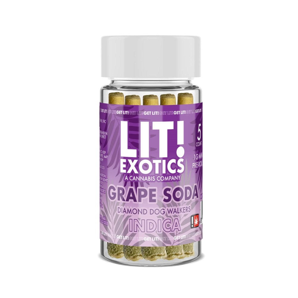 LITTO THC DIAMOND 1G PREROLLED JOINTS INDICA - GRAPE SODA