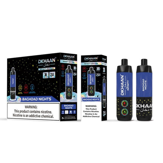 DKHAAN 5% NIC 25KPUFFS DISPOSABLE - BAGHDAD NIGHTS