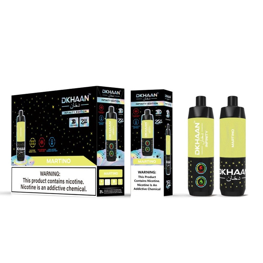 DKHAAN 5% NIC 25KPUFFS DISPOSABLE - MARTINO