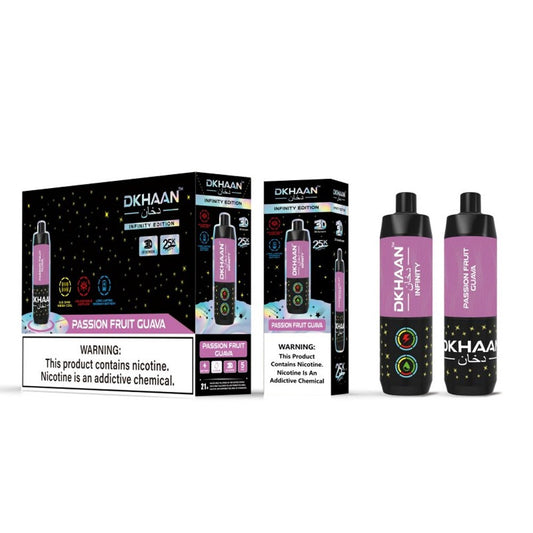 DKHAAN 5% NIC 25KPUFFS DISPOSABLE - PASSIONFRUIT