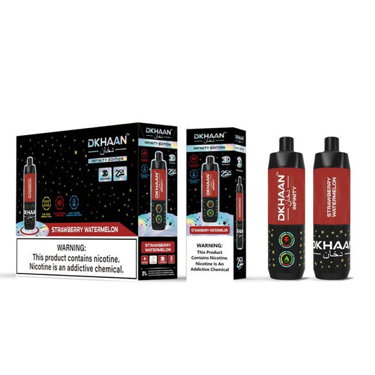 DKHAAN 5% NIC 25KPUFFS DISPOSABLE - STRAW WATERMELON