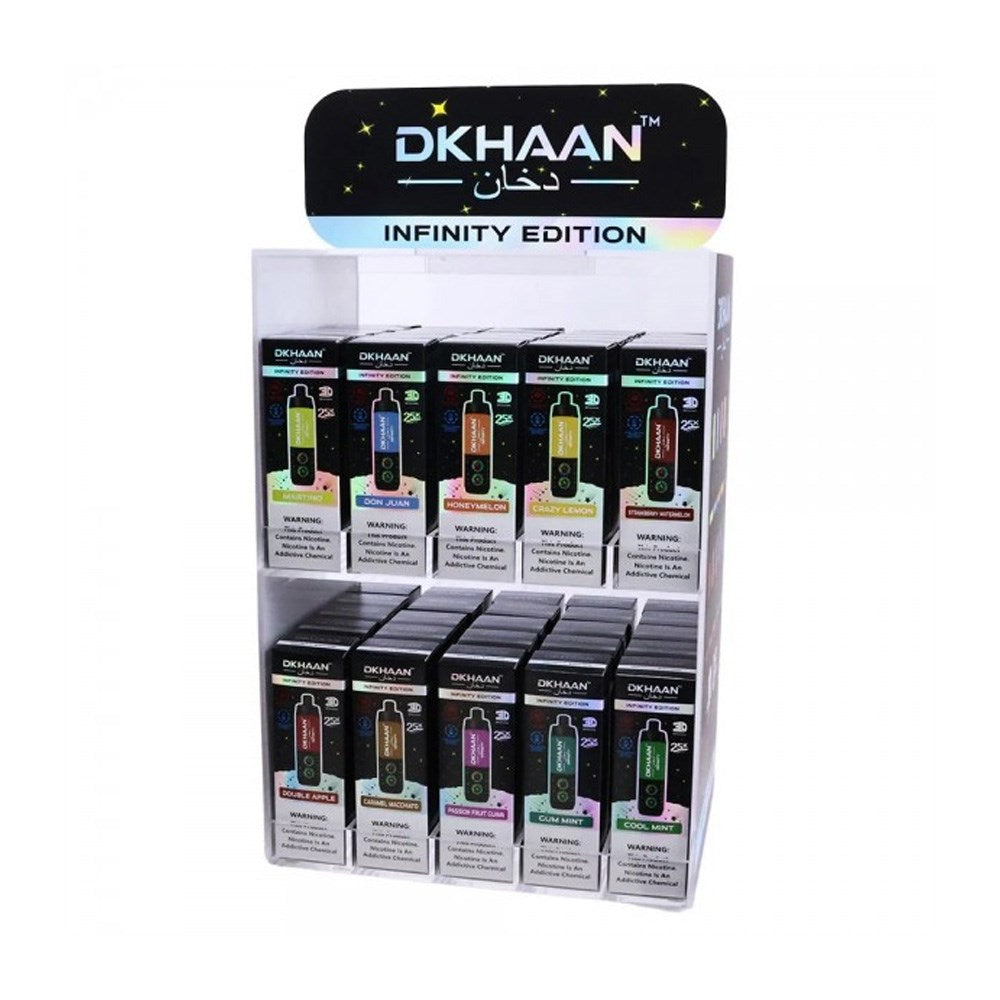 DKHAAN 5% NIC 25K PUFFS DISPLAY - ASSORTED FLAVORS
