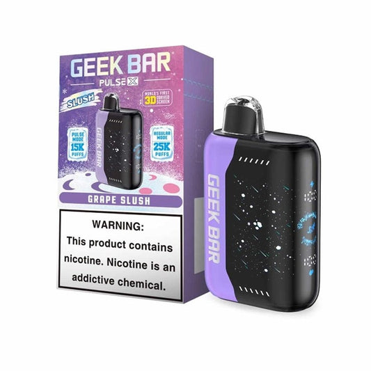 GEEK BAR PULSE X 5% NIC 25000 PUFFS DISPOSABLE - GRAPE SLUSH