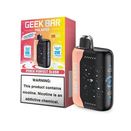 GEEK BAR PULSE X 5% NIC 25000 PUFFS DISPOSABLE - PEACH PERFECT SLUSH