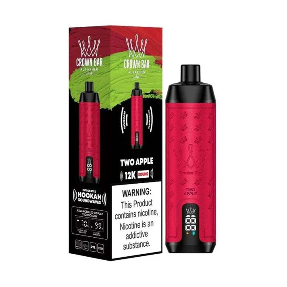 ALFAKHER CROWN BAR 5%NIC 12000PUFFS - TWO APPLE
