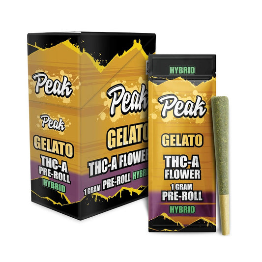 PEAK THCA 1G 10CT PREROLL HYBRID - GELATO