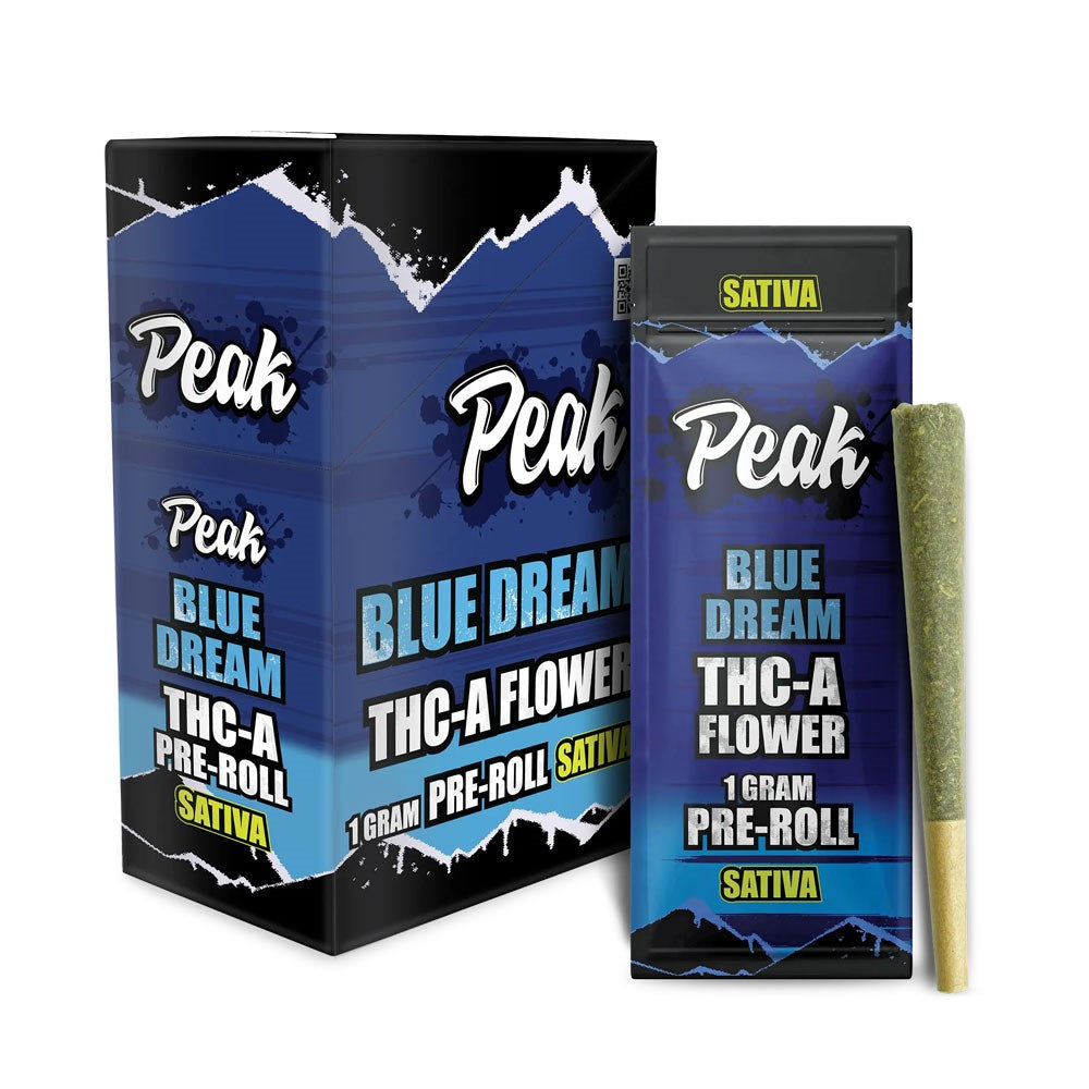 PEAK THCA 1G 10CT PREROLL SATIVA - BLUE DREAM