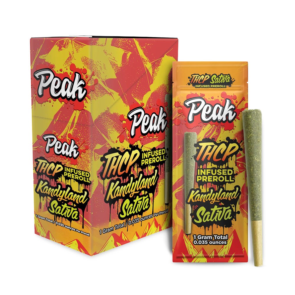 PEAK THCP INFUSED 1G 10CT PREROLL SATIVA - KANDYLAND