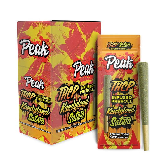 PEAK THCP INFUSED 1G 10CT PREROLL SATIVA - KANDYLAND