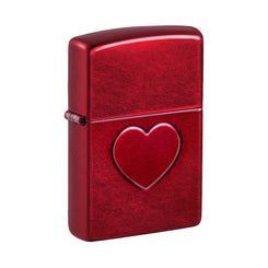ZIPPO 21063 STAMPED HEART DESIGN LIGHTER