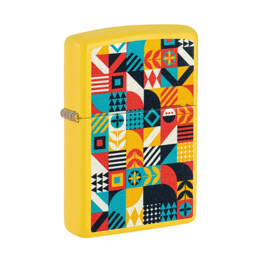 ZIPPO 46019 GEOMETRIC PATTERN DESIGN LIGHTER