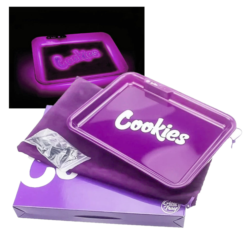 COOKIES GLOW TRAY W/ CASE - LIGHT PURPLE