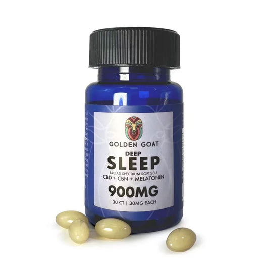 GOLDEN GOAT DEEP SLEEP 900MG GUMMIES - BLUE RASPBERRY