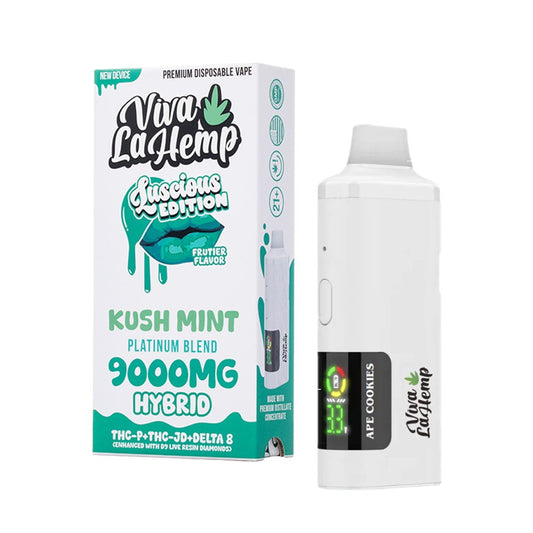VIVA LA HEMP PLATINUM BLEND 9000MG DISPOSABLE HYBRID - KUSH MINT