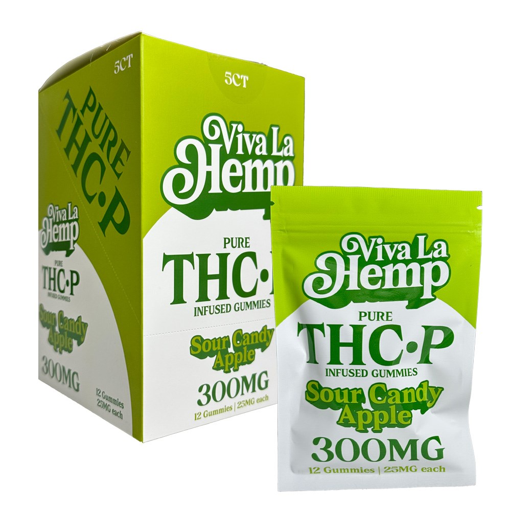 VIVA LA HEMP THCP 300MG 12CT GUMMIES - SOUR CANDY APPLE