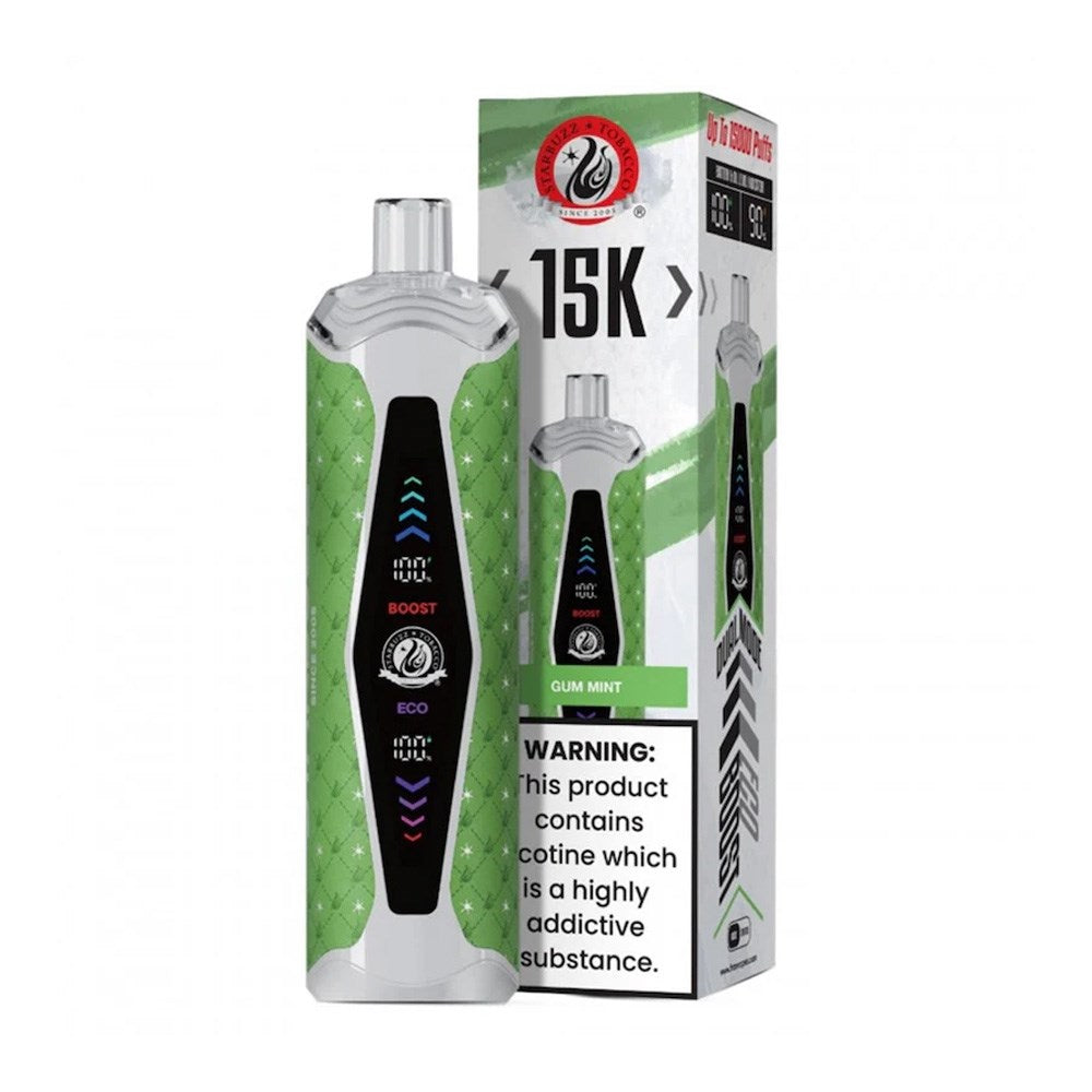 STARBUZZ 15KPUFFS HOOKAH VAPE - GUM MINT