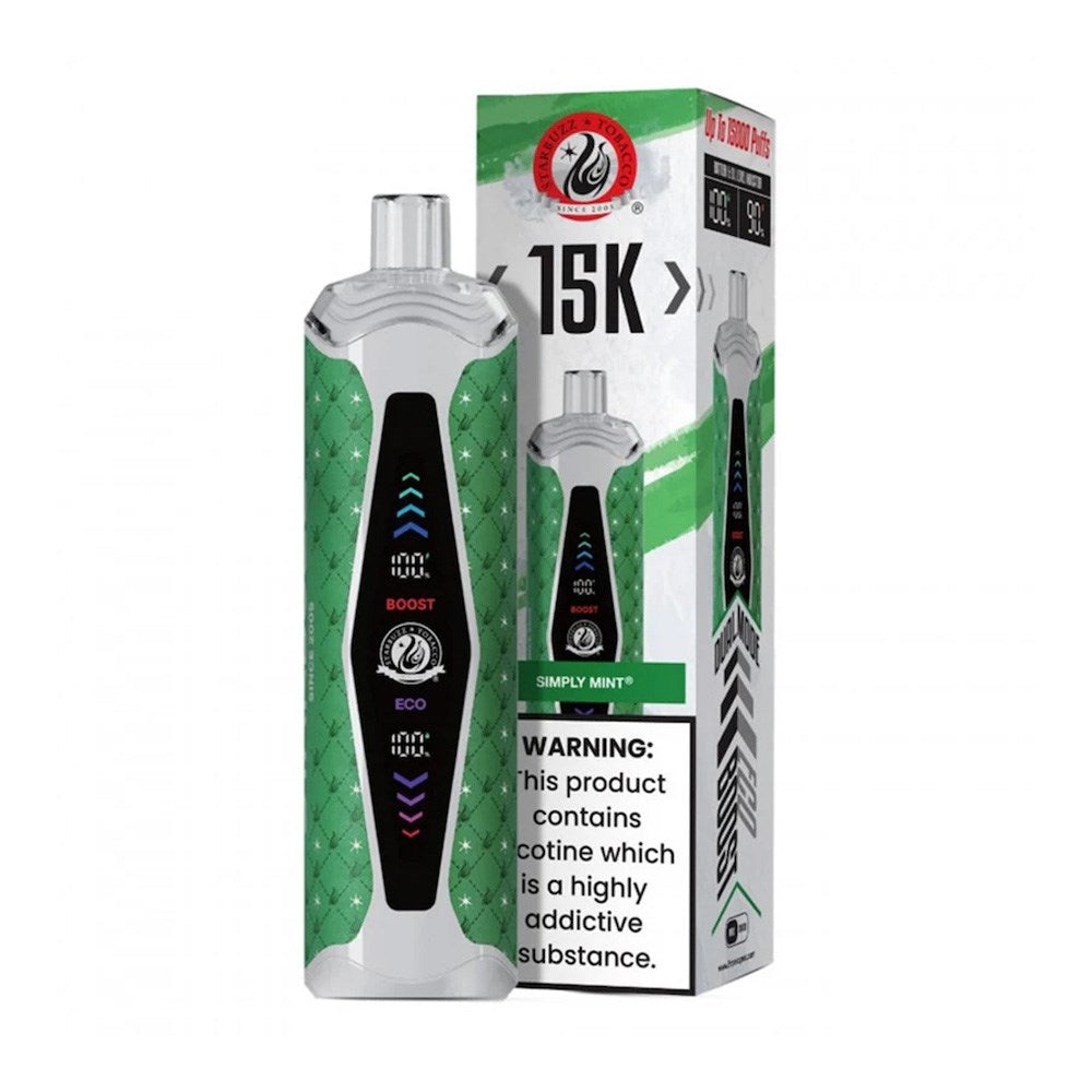 STARBUZZ 15KPUFFS HOOKAH VAPE - SIMPLY MINT