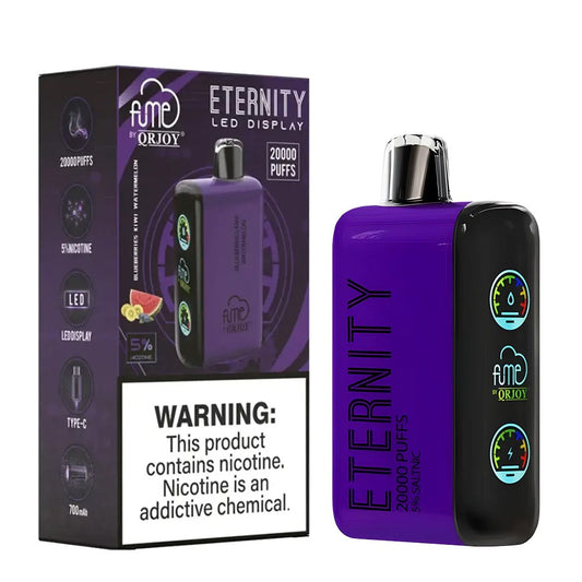 FUME ETERNITY 5% SALT NIC 20K PUFFS DISPOSABLE - BLUEBERRY KIWI WATERMELON