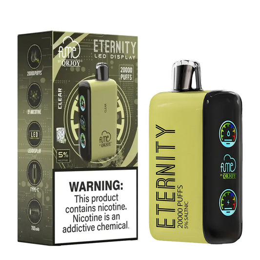 FUME ETERNITY 5% SALT NIC 20K PUFFS DISPOSABLE - CLEAR