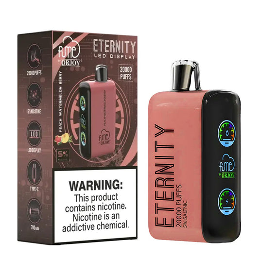 FUME ETERNITY 5% SALT NIC 20K PUFFS DISPOSABLE - PEACH WATRMLN BERRY