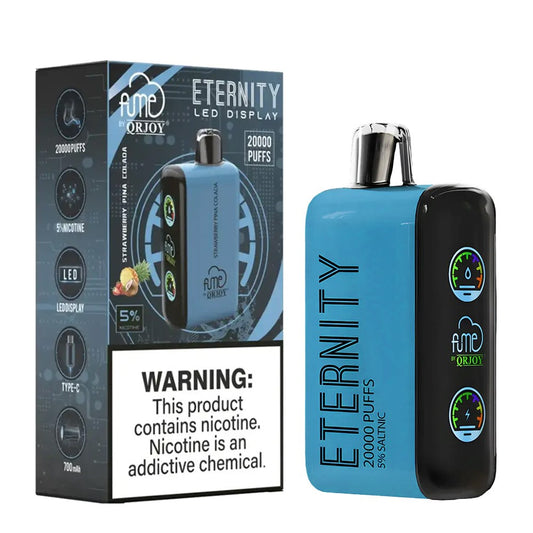 FUME ETERNITY 5% SALT NIC 20K PUFFS DISPOSABLE - STRAW PINA COLADA