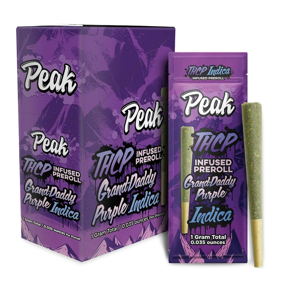 PEAK THCP UNFUSED 1G 10CT PREROLL INDICA - GDP