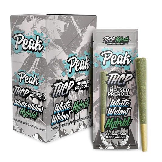 PEAK THCP UNFUSED 1G 10CT PREROLL HYBRID - WHITE WIDOW