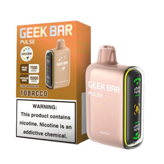 GEEK BAR PULSE 5% NIC 15000 PUFFS DISPOSABLE - TOBACCO