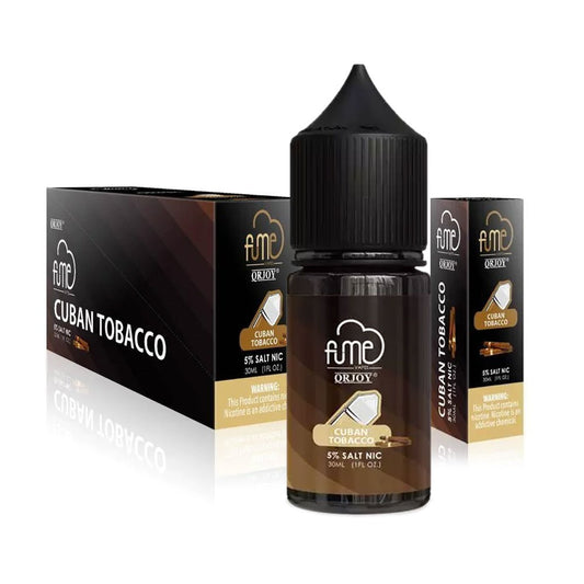 FUME 5% SALT NIC 30ML JUICE - CUBAN TOBACCO
