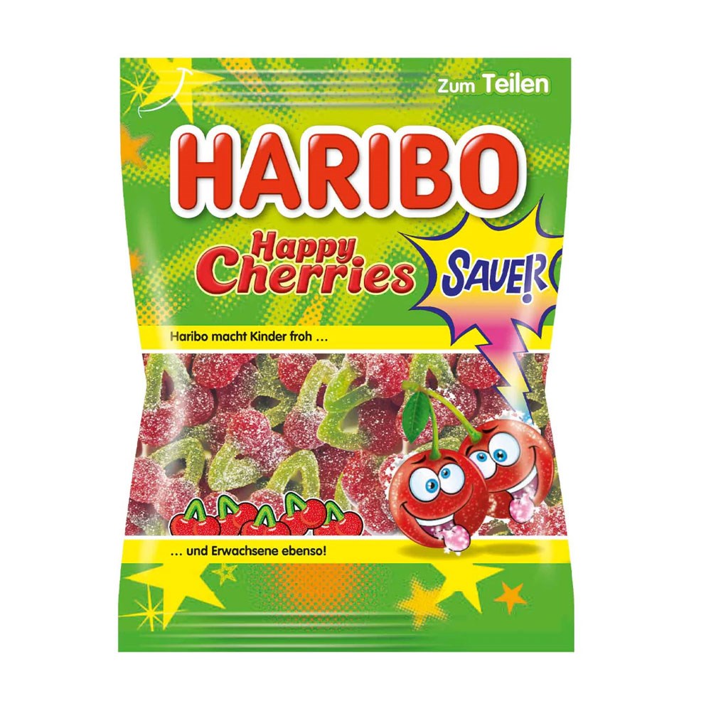 HARIBO HAPPY CHERRIES SAUER 175G GERMANY GUMMIES – Ben Exotics