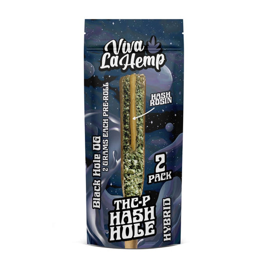 VIVA LA HEMP THCP HASH HOLE 2G PRE ROLLS HYBRID - BLACK HOLE OG