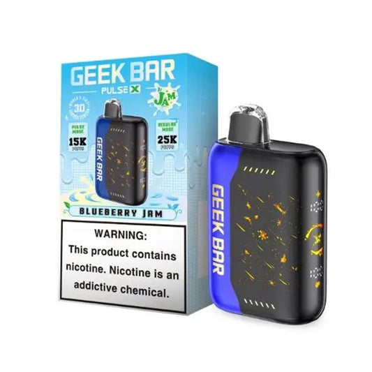 GEEK BAR PULSE X 5% NIC 25000 PUFFS DISPOSABLE - BLUEBERRY JAM