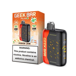 GEEK BAR PULSE X 5% NIC 25000 PUFFS DISPOSABLE - PEACH JAM