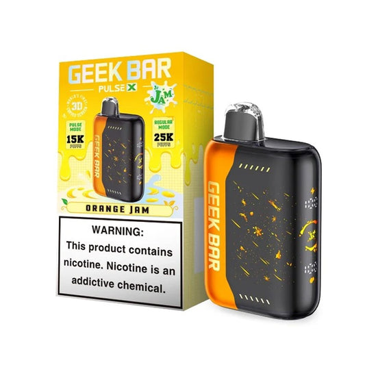 GEEK BAR PULSE X 5% NIC 25000 PUFFS DISPOSABLE - ORANGE JAM
